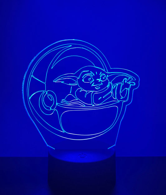 Baby Yoda in Capsule led Night Light